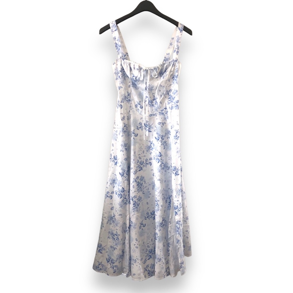 Blue Floral Summer Dress - Picture 4 of 9